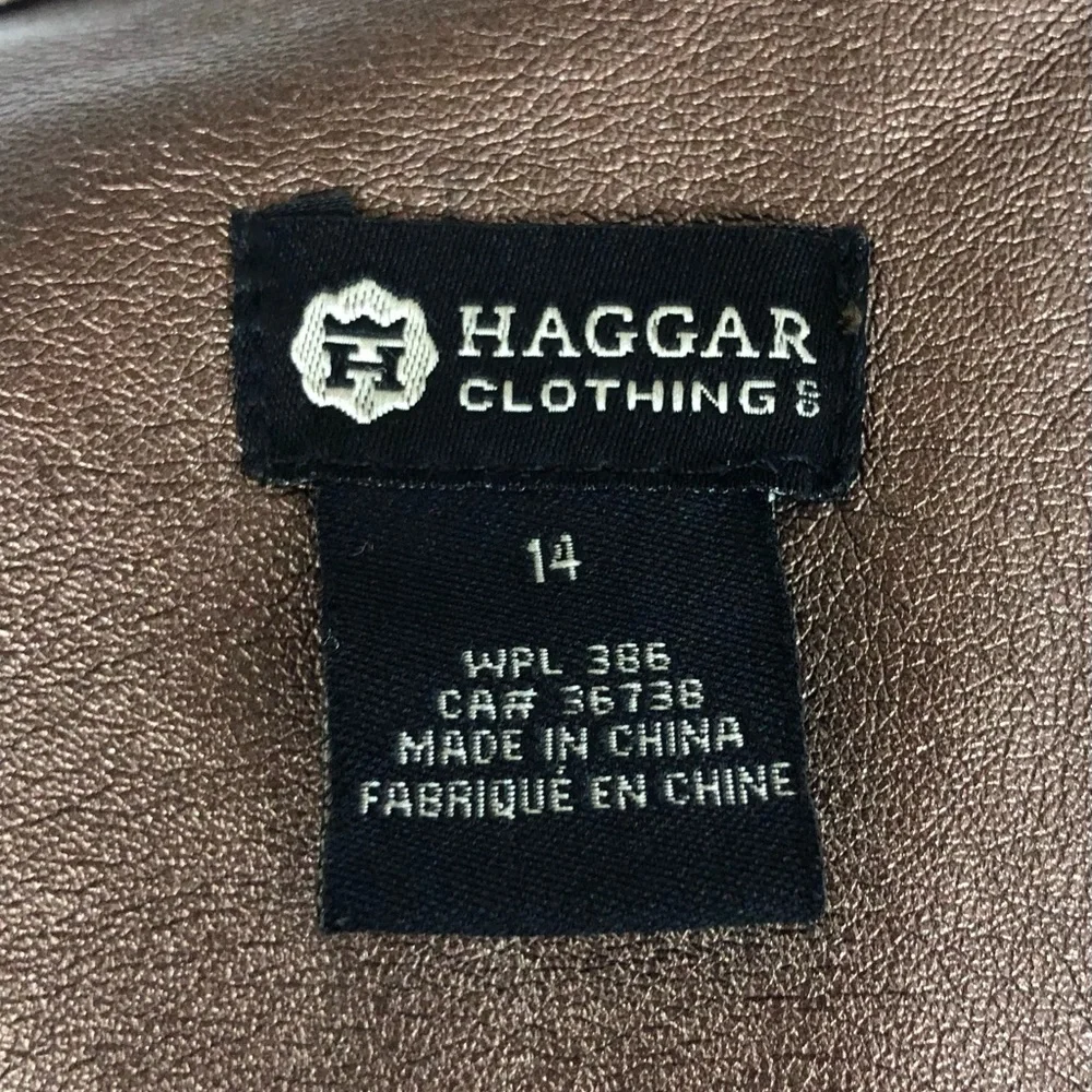 Haggar metallic bronze vegan jacket - Picture 4 of 6